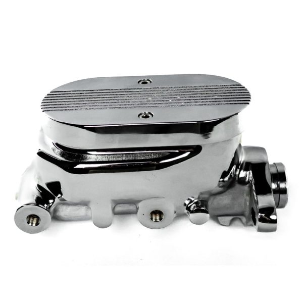 Chrome GM Style 1 Inch Bore Master Cylinder With Ball Milled Lid, Suit ...