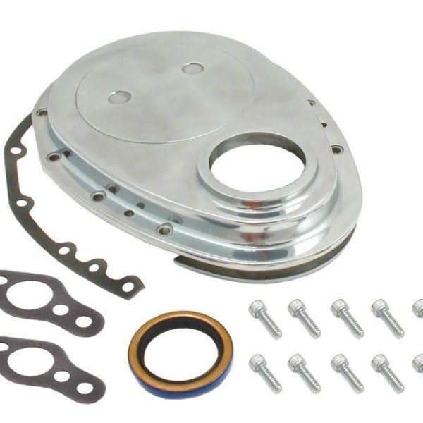 Small Block Chev Polished Timing Cover Tc 001