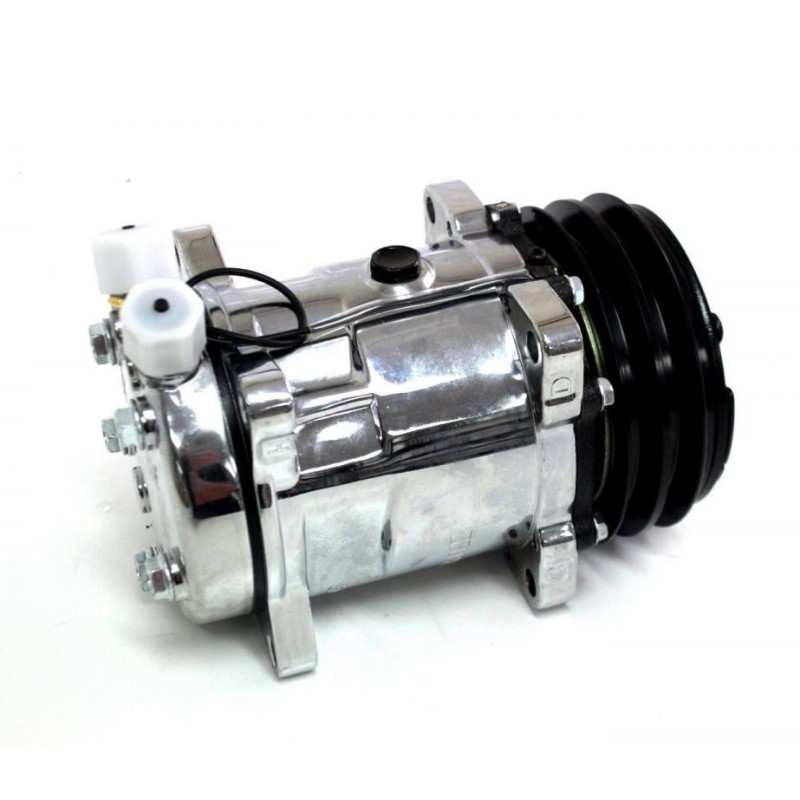 Ac Compressor Sanden 508 Style V Belt Chrome Rc8002 C C P 2