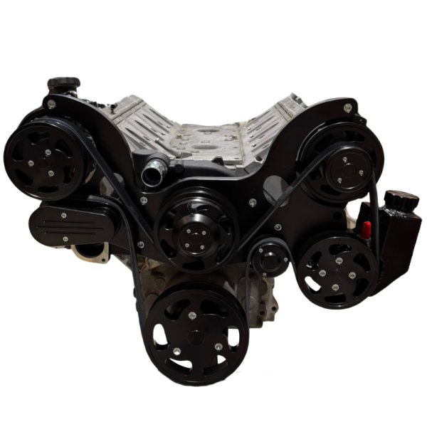 LS Engine 8 rib Serpentine Kit black